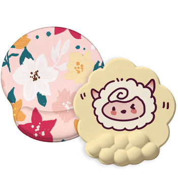 Персонализирана подложка за китката към клавиатура със силиконова паметна пяна, антиподхлъзваща, двустранна, термопечат на лого