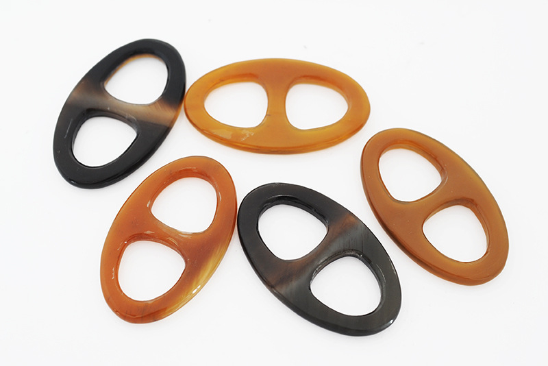 Брошка от естествен рог, корейски стил, закопчалка за шал, двуфункционален аксесоар