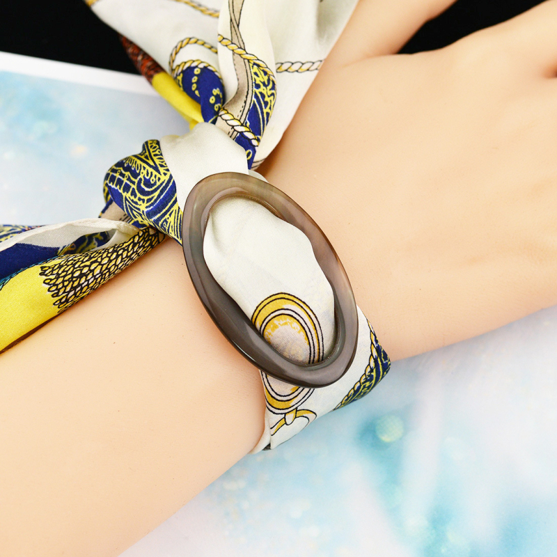 Брошка от естествен рог, корейски стил, закопчалка за шал, двуфункционален аксесоар