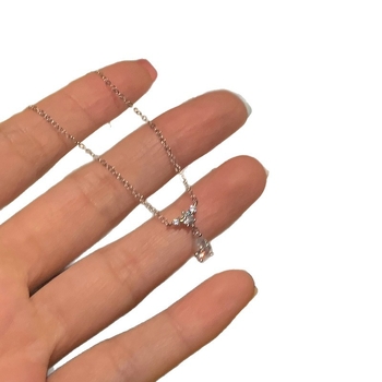 Медено колие с капковидна форма, електроплакиране, кръстосана верига, удължител под 10 см, лек луксозен стил, за жени