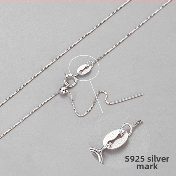 Prirodno nadahnuto srebrno lančano ogrlica s privjeskom od 925 srebra, model ZS2