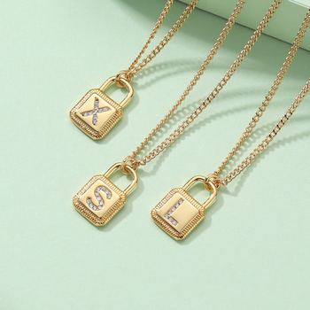Ogrlica bakrena u korejskom stilu s privjeskom slovima, Dawn Jewelry TXL006