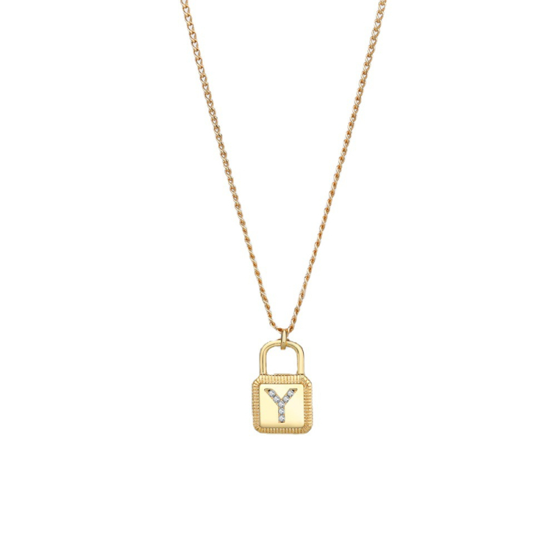 Ogrlica bakrena u korejskom stilu s privjeskom slovima, Dawn Jewelry TXL006
