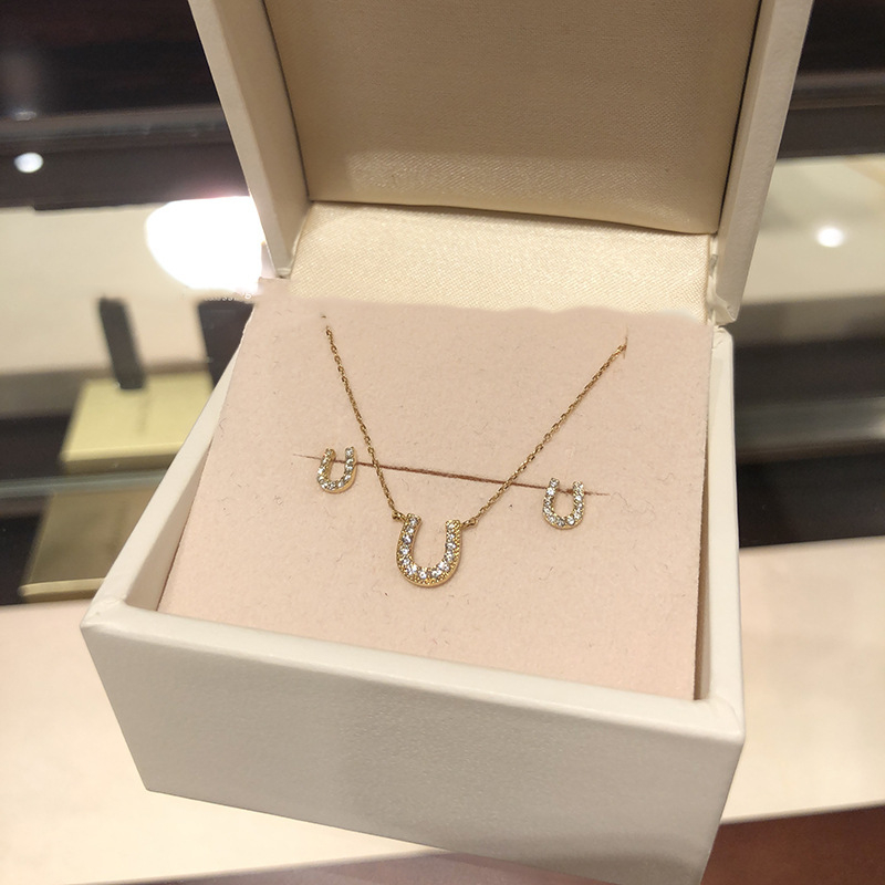 S925 srebro s pozlata 14K, u obliku potkove U, za žene, ultra tanak i elegantan