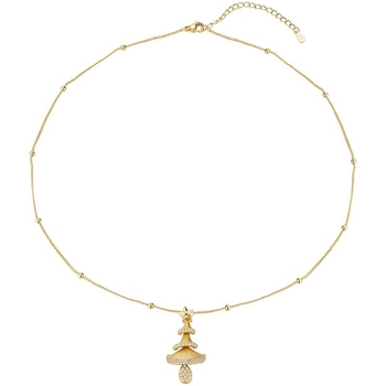 Réz csillag nyaklánc gyöngyös lánccal, karácsonyi stílus, elektroplatázás