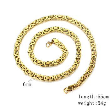 Titánacél keresztmedálos nyaklánc, geometrikus, eredeti dizájn