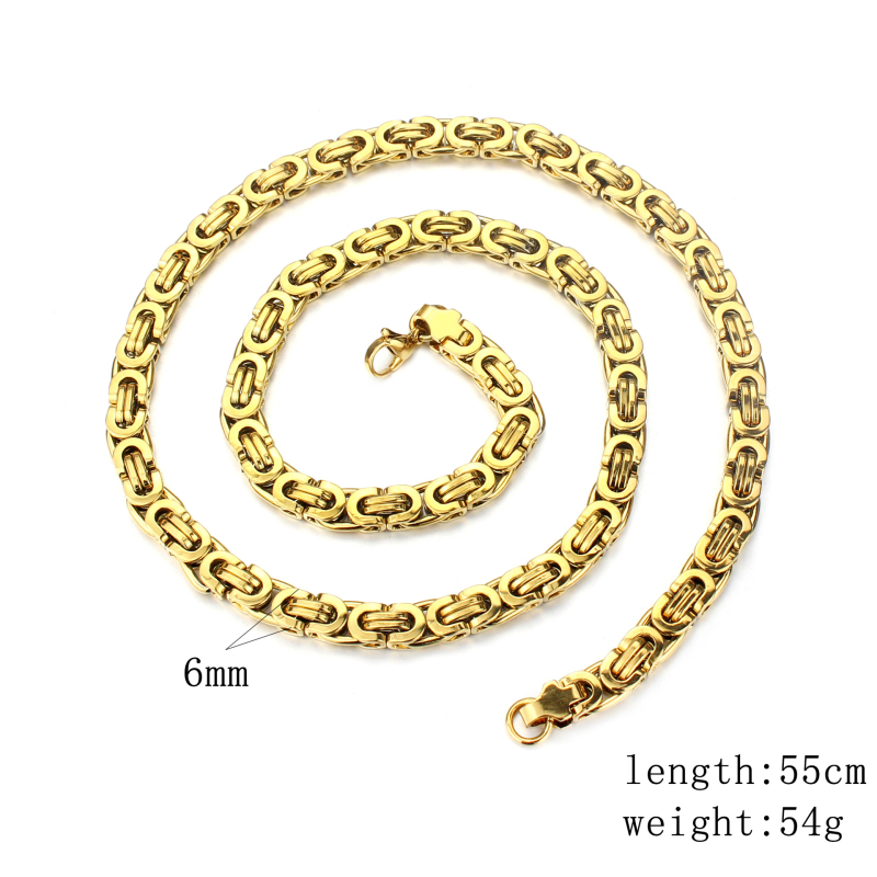 Titánacél keresztmedálos nyaklánc, geometrikus, eredeti dizájn