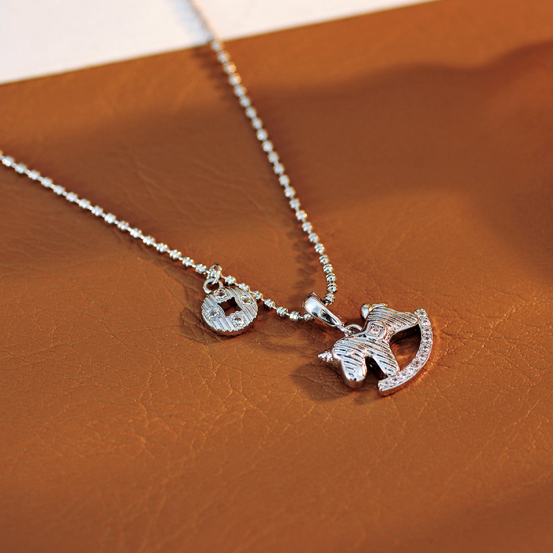 Réz cirkóniás nyaklánc állatövi medállal, kínai stílus, 2025 nyári kiadás