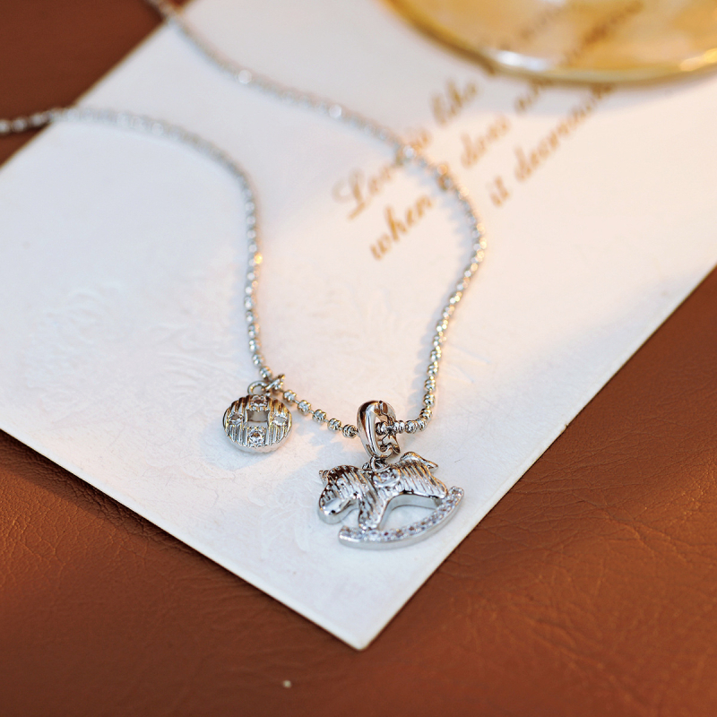 Réz cirkóniás nyaklánc állatövi medállal, kínai stílus, 2025 nyári kiadás