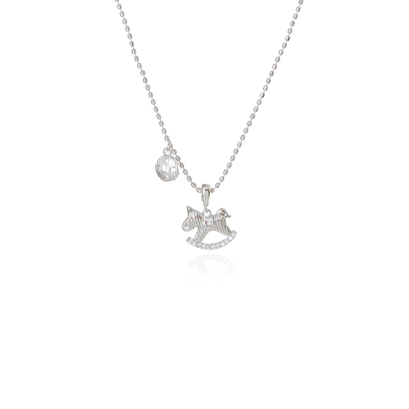 Réz cirkóniás nyaklánc állatövi medállal, kínai stílus, 2025 nyári kiadás