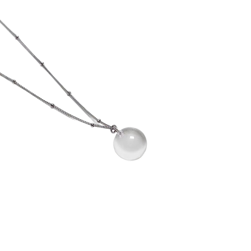 Kristályos medálos nyaklánc, természetes stílus, kézzel készített, 2025 tavasz, TXdL386