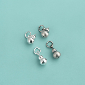 Κρεμαστό σε σχήμα κολοκύθας, κινεζικού στυλ, ασήμι 925, για DIY βραχιόλι με χάντρες σε κορδόνι