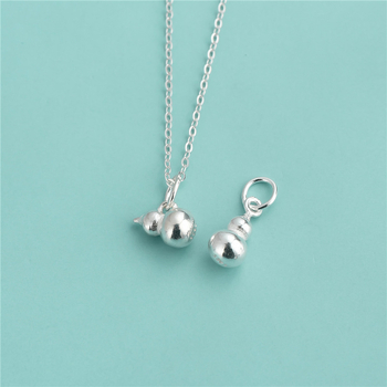 Κρεμαστό σε σχήμα κολοκύθας, κινεζικού στυλ, ασήμι 925, για DIY βραχιόλι με χάντρες σε κορδόνι