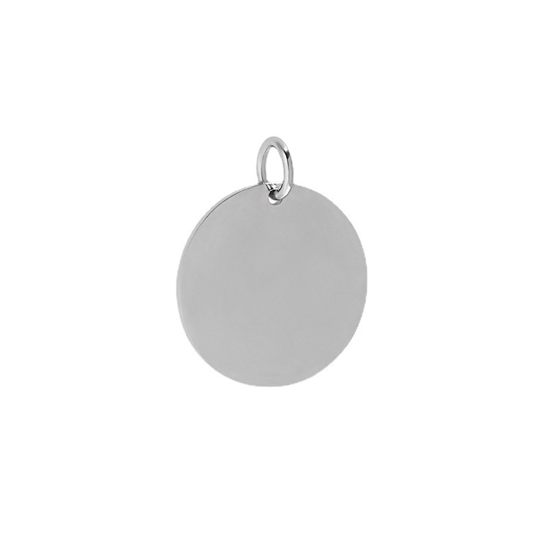 Geometrijska ogrlica s okruglim privjeskom od S925 sterling srebra za žene – minimalistički stil