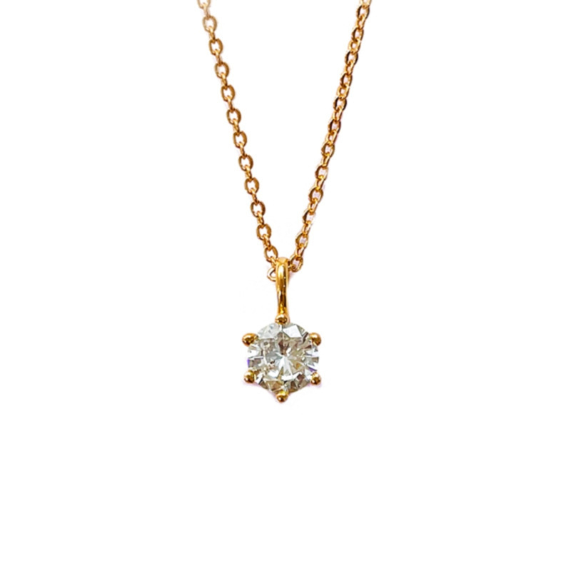 Geometrinis sidabrinis kaklo papuošalas 925, minimalistinis stilius (Forma: Geometrinė; Medžiaga: 925 sidabras; Išleidimas: 2024 m. pavasaris)