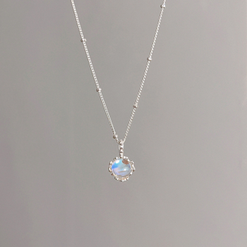 Réz virágos medálos nyaklánc, oldalsó lánccal, 41-50 cm hosszú