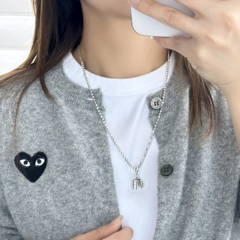 925 ezüst kávéscsésze és kávébab medállal nyaklánc, kézzel készített, golyó lánccal, többszörös rétegű, Ins stílus, nőknek