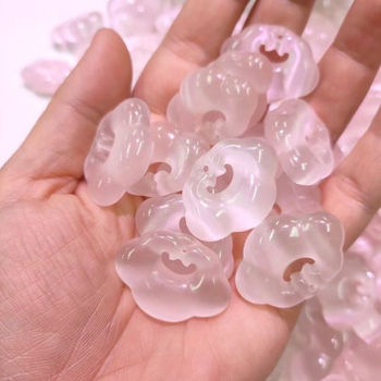 Kézzel készített üveg nyaklánc zármedállal, pasztorális stílus, friss és édes