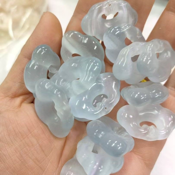 Kézzel készített üveg nyaklánc zármedállal, pasztorális stílus, friss és édes