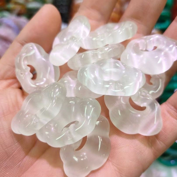 Kézzel készített üveg nyaklánc zármedállal, pasztorális stílus, friss és édes