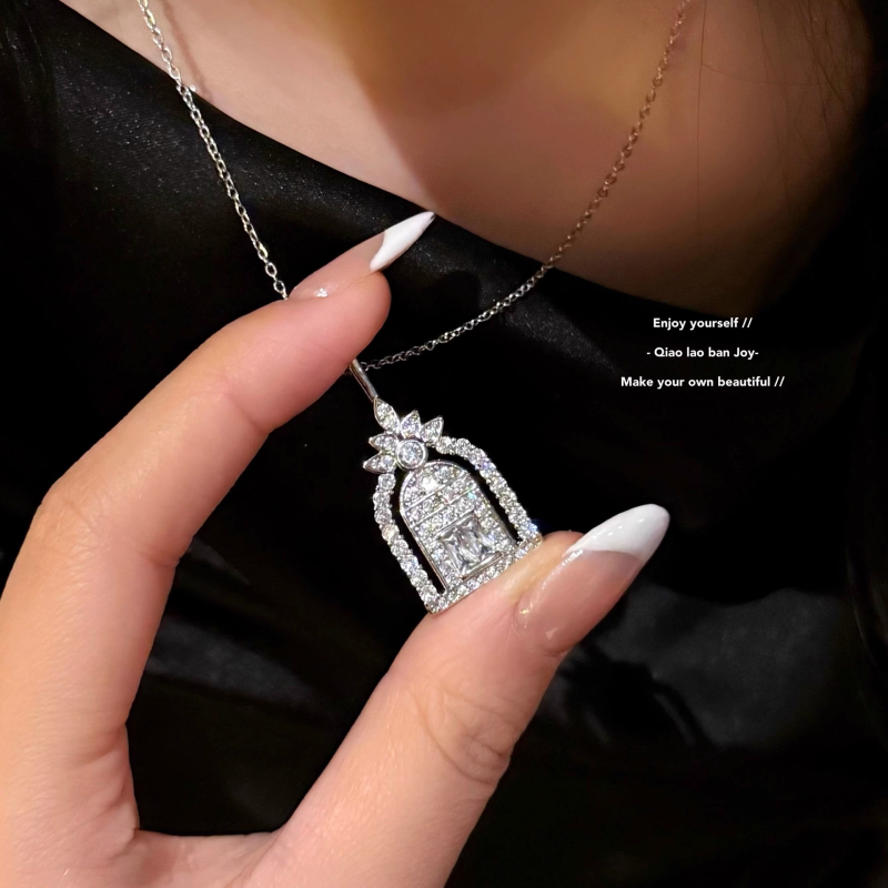 Γεωμετρικό κολιέ από χαλκό με αλυσίδα O-link και χαλκό μενταγιόν, μήκος 41–50 cm, για γυναίκες, στυλ ελαφρού πολυτελείας