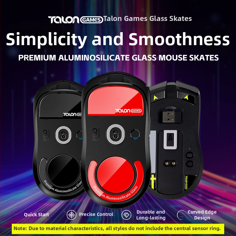 Стъклени крачета за мишка TALONGAMES, съвместими с GPW, G502 X2, G603, Eagle Eye, Poison Viper, Purgatory Viper – гладко плъзгане, прецизно пасване