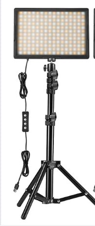 Επαγγελματικό LED φως φωτογράφισης για ζωντανές μεταδόσεις - 15W, διπλή θερμοκρασία χρώματος, ρυθμιζόμενη φωτεινότητα, τροφοδοσία USB 5V/3A