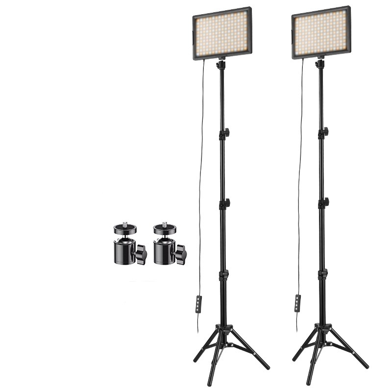 Επαγγελματικό LED φως φωτογράφισης για ζωντανές μεταδόσεις - 15W, διπλή θερμοκρασία χρώματος, ρυθμιζόμενη φωτεινότητα, τροφοδοσία USB 5V/3A