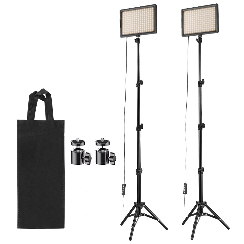 Επαγγελματικό LED φως φωτογράφισης για ζωντανές μεταδόσεις - 15W, διπλή θερμοκρασία χρώματος, ρυθμιζόμενη φωτεινότητα, τροφοδοσία USB 5V/3A