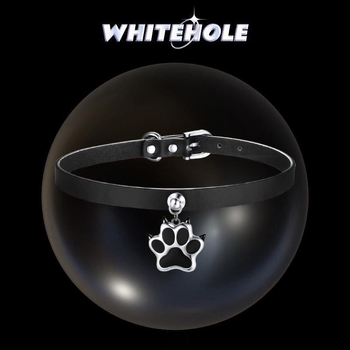 Kaelarihm koera ja kassipoja käpajälgede motiividega, materjal Cortex, ripats sulamist, ristkettaga stiil, originaalne disain