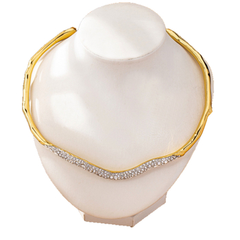 Kaelakee collarbone kettaga, vask, ripats segusest, originaalne disain