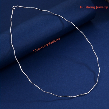 Kaelakee – 925 hõbe, madu-keti, geomeetriline disain, unisex