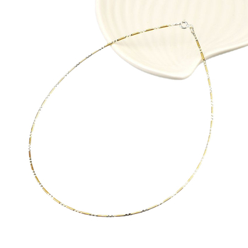 Geometrinės formos sidabrinis 925 kaklo papuošalas su gyvatės grandine