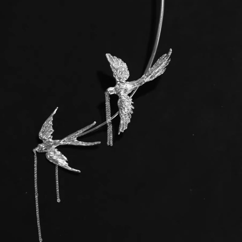 S925 srebrna ogrlica originalnog dizajna, čistoća 92,5%, izlazak jeseni 2024