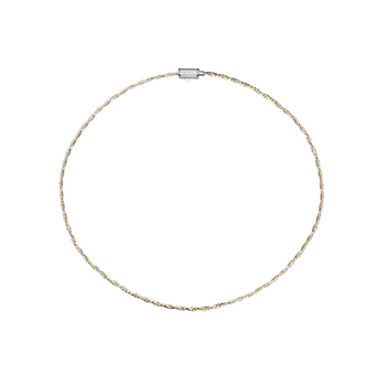 Ogrlica od srebra 925, uvijeni lanac, tip gola, 7,9 g