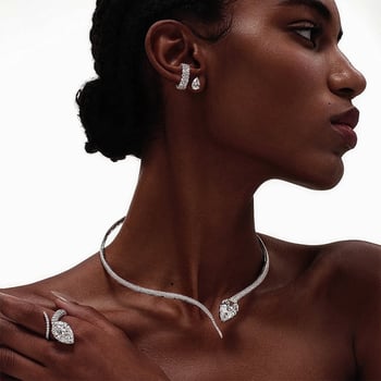 Ogrlica u obliku zmije sa štrasom, privjesak životinjskog zodijaka, običan lanac, težina 26,9 g