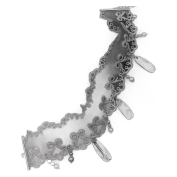 Korejski stil bijela čipkasta chok er ogrlica s kapljicom vode, perle materijal, Yingting marka (Materijal: Perle; Marka: Yingting; Stil: Korejski; Sezona: Ljeto 2024)