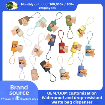 Dispenser pentru pungi de gunoi pentru câini și cutie portabilă de depozitare – ABS, rol continuu, separator de pungi