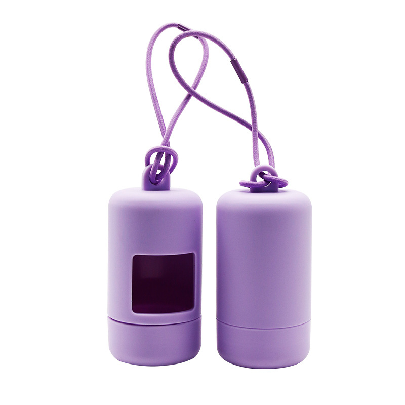 Dispenser pentru pungi de gunoi pentru câini și cutie portabilă de depozitare – ABS, rol continuu, separator de pungi