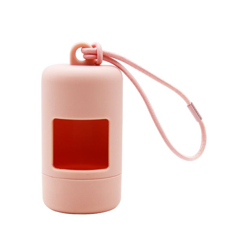 Dispenser pentru pungi de gunoi pentru câini și cutie portabilă de depozitare – ABS, rol continuu, separator de pungi