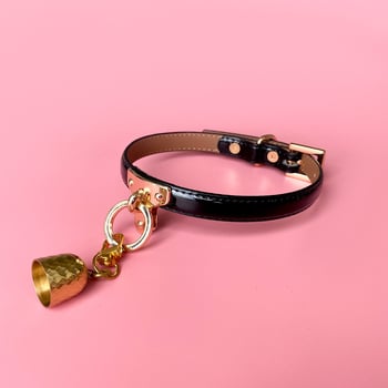 Кучешка яка със странична верига, обков от цинкова сплав, U-образна форма, тегло 150 g, унисекс