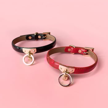 Кучешка яка със странична верига, обков от цинкова сплав, U-образна форма, тегло 150 g, унисекс