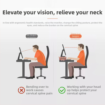 Περιστρεφόμενη βάση οθόνης για επιτραπέζιο υπολογιστή με ανυψωτήρα και οργανωτή γραφείου – Κράμα αλουμινίου, μάρκα Qimu, μοντέλο X1124134056, Συμβατό με επιτραπέζιο υπολογιστή, Περιστρεφόμενος τύπος