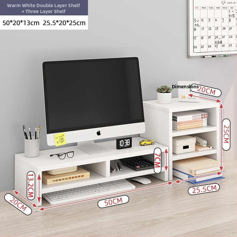 Περιστρεφόμενη βάση οθόνης για επιτραπέζιο υπολογιστή με ανυψωτήρα και οργανωτή γραφείου – Κράμα αλουμινίου, μάρκα Qimu, μοντέλο X1124134056, Συμβατό με επιτραπέζιο υπολογιστή, Περιστρεφόμενος τύπος