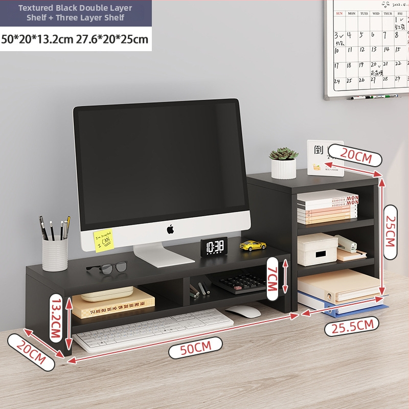 Περιστρεφόμενη βάση οθόνης για επιτραπέζιο υπολογιστή με ανυψωτήρα και οργανωτή γραφείου – Κράμα αλουμινίου, μάρκα Qimu, μοντέλο X1124134056, Συμβατό με επιτραπέζιο υπολογιστή, Περιστρεφόμενος τύπος