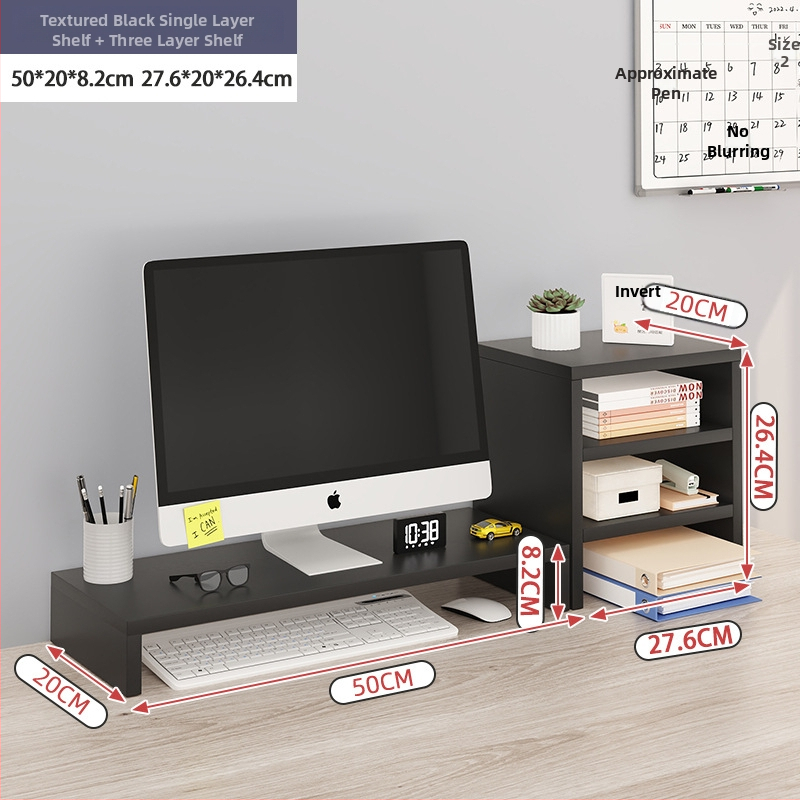 Περιστρεφόμενη βάση οθόνης για επιτραπέζιο υπολογιστή με ανυψωτήρα και οργανωτή γραφείου – Κράμα αλουμινίου, μάρκα Qimu, μοντέλο X1124134056, Συμβατό με επιτραπέζιο υπολογιστή, Περιστρεφόμενος τύπος