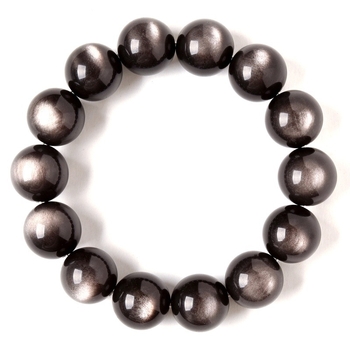Narukvica od obsidijana s dvostrukim očima, 7A kvalitete, ručna izrada, unisex