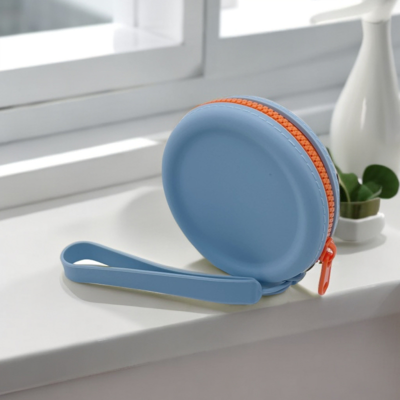 Portofel din silicon pentru monede, formă rotundă, model A1, fără căptușeală, pentru uz zilnic
