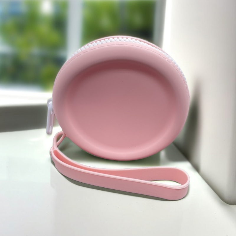 Portofel din silicon pentru monede, formă rotundă, model A1, fără căptușeală, pentru uz zilnic