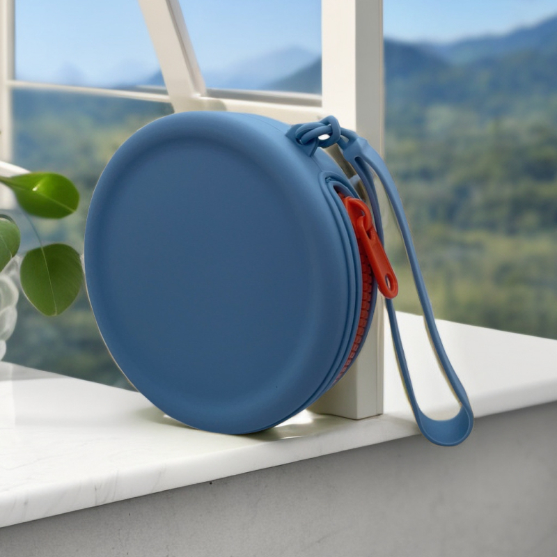 Portofel din silicon pentru monede, formă rotundă, model A1, fără căptușeală, pentru uz zilnic